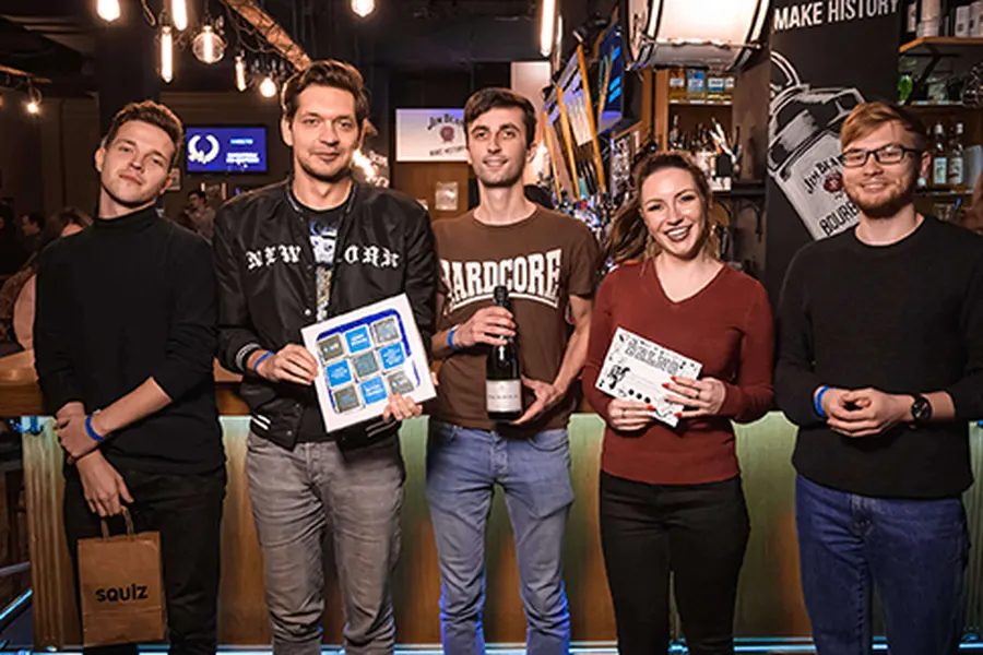 Команда «Макароны по-скотски», чемпионы Squiz
